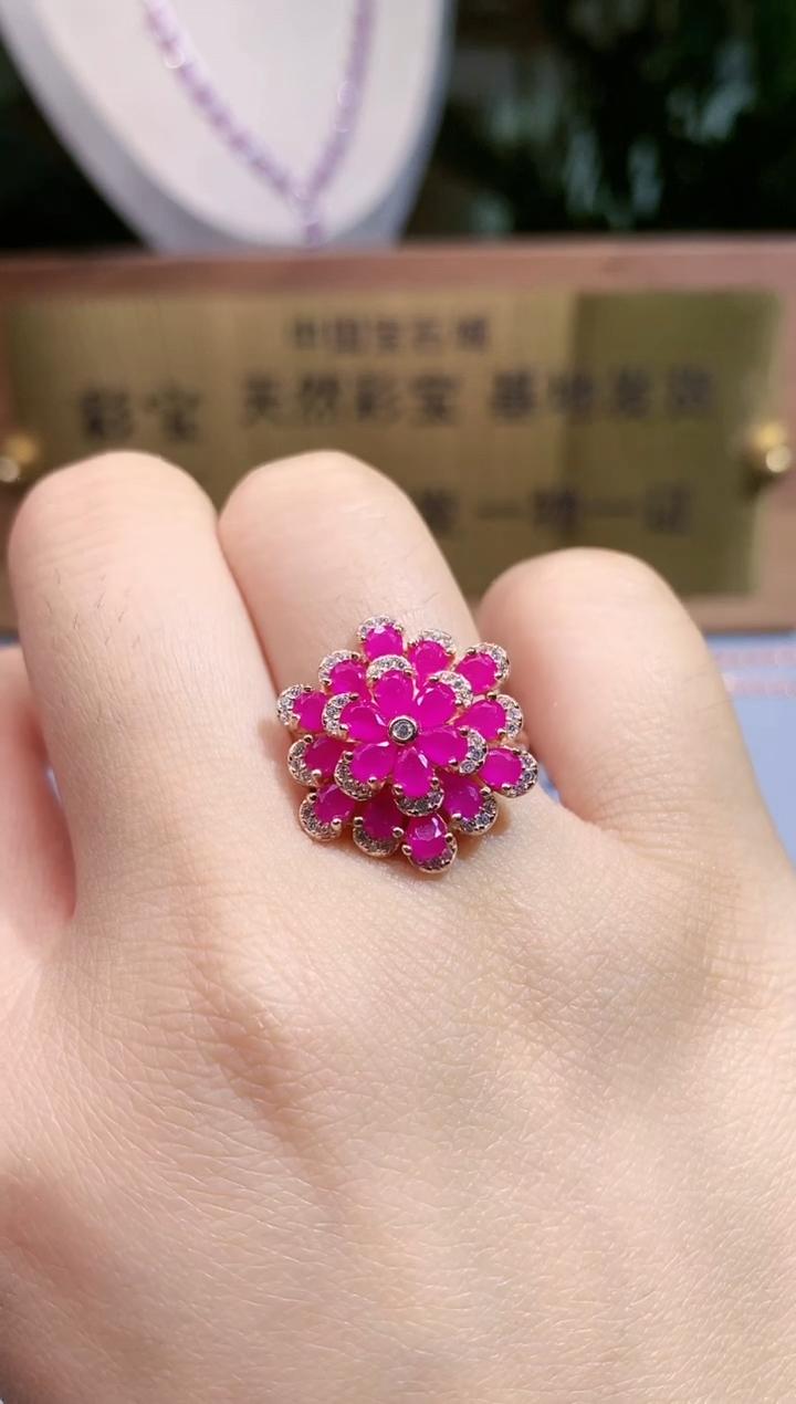 【闪购商品】红宝石戒指银S925镶嵌.