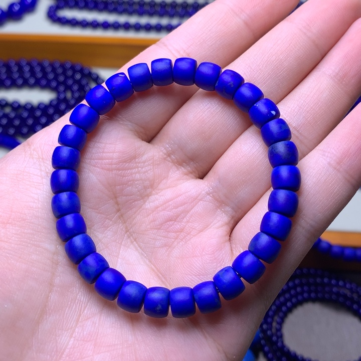 青金石手链未镶嵌7m