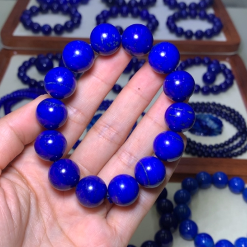 【闪购商品】青金石手链未镶嵌天**淡15mm80