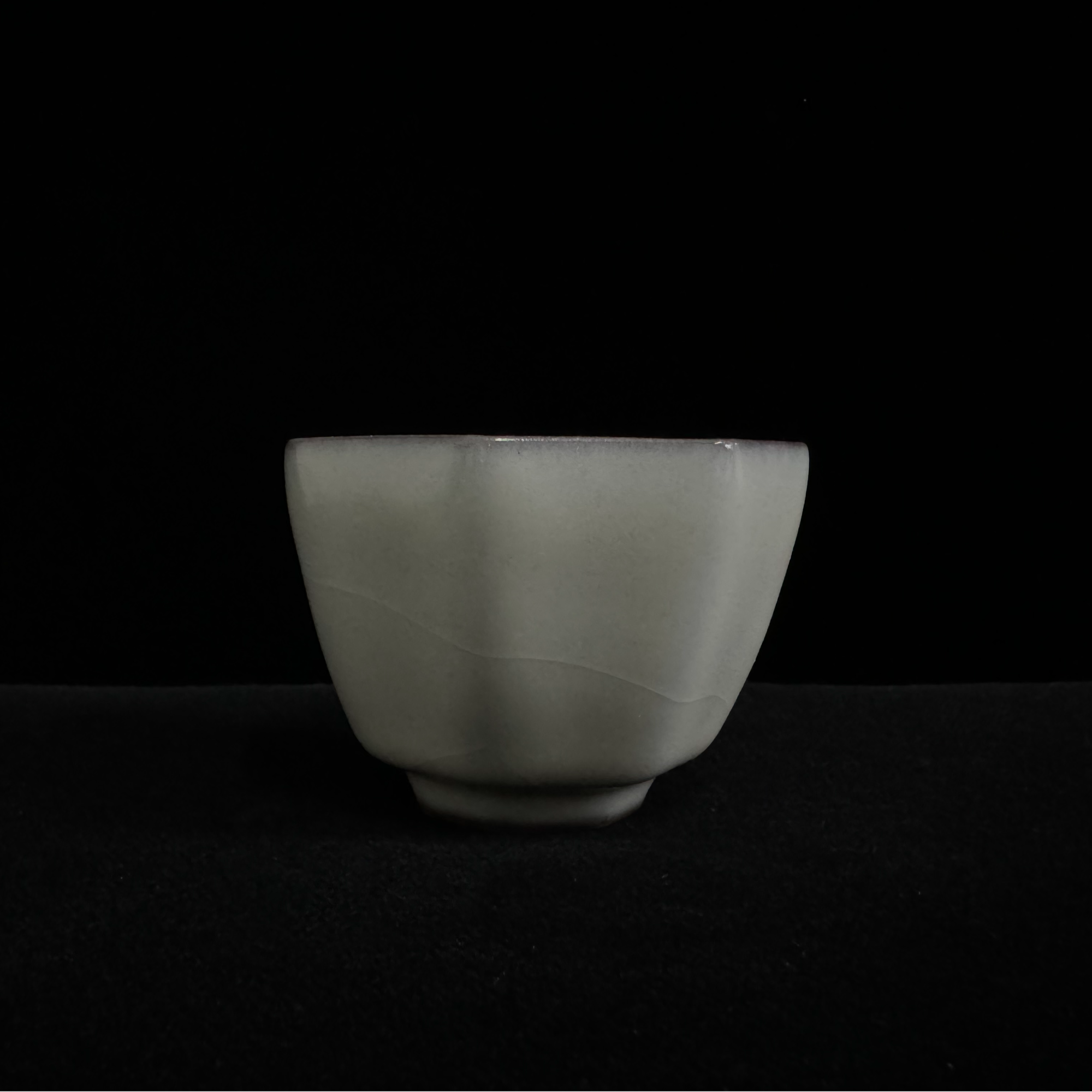 瓷源阁 龙泉窑青瓷 猪油冻 八方杯 高档茶器道具 茶杯
