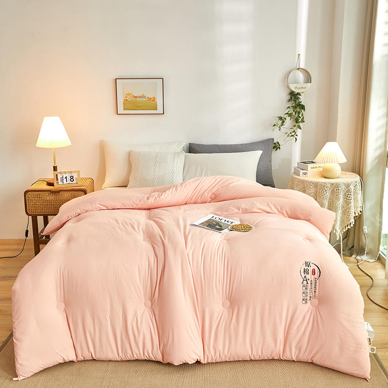 超柔加厚保暖磨毛大豆被子单人春秋被冬被双人学生宿舍冬季被芯