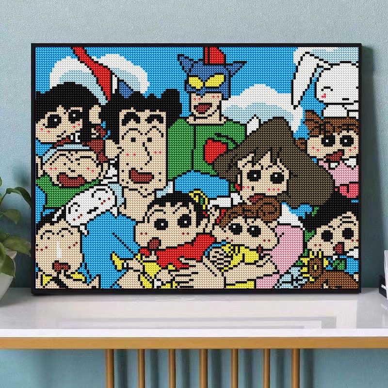 （钻石贴画）diy满钻蜡笔小新小王子卡通动漫手工礼物