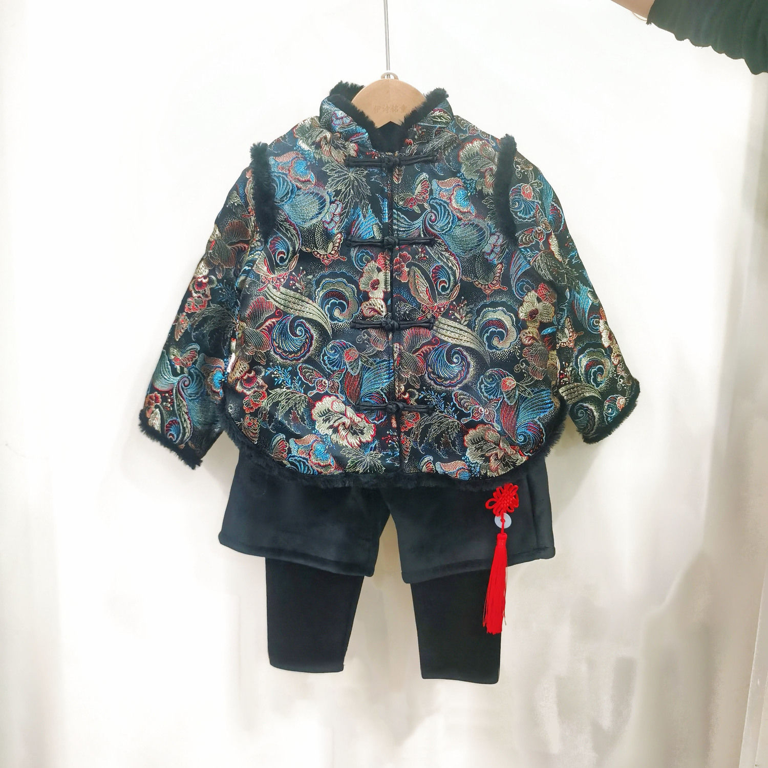 男童唐装中国风冬装加绒加厚中小儿童拜年服宝宝冬季周岁汉服中式