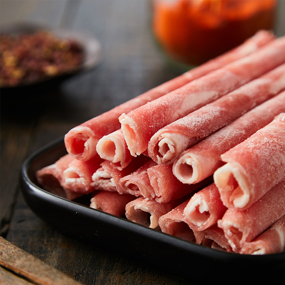 恒都 谷饲牛肉卷750g*2 配料只有牛肉、盐和水 调理嫩滑冷链精选