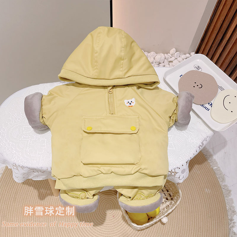 w2025婴童冬套装儿童冬新款童加绒运动童装宝宝衣服