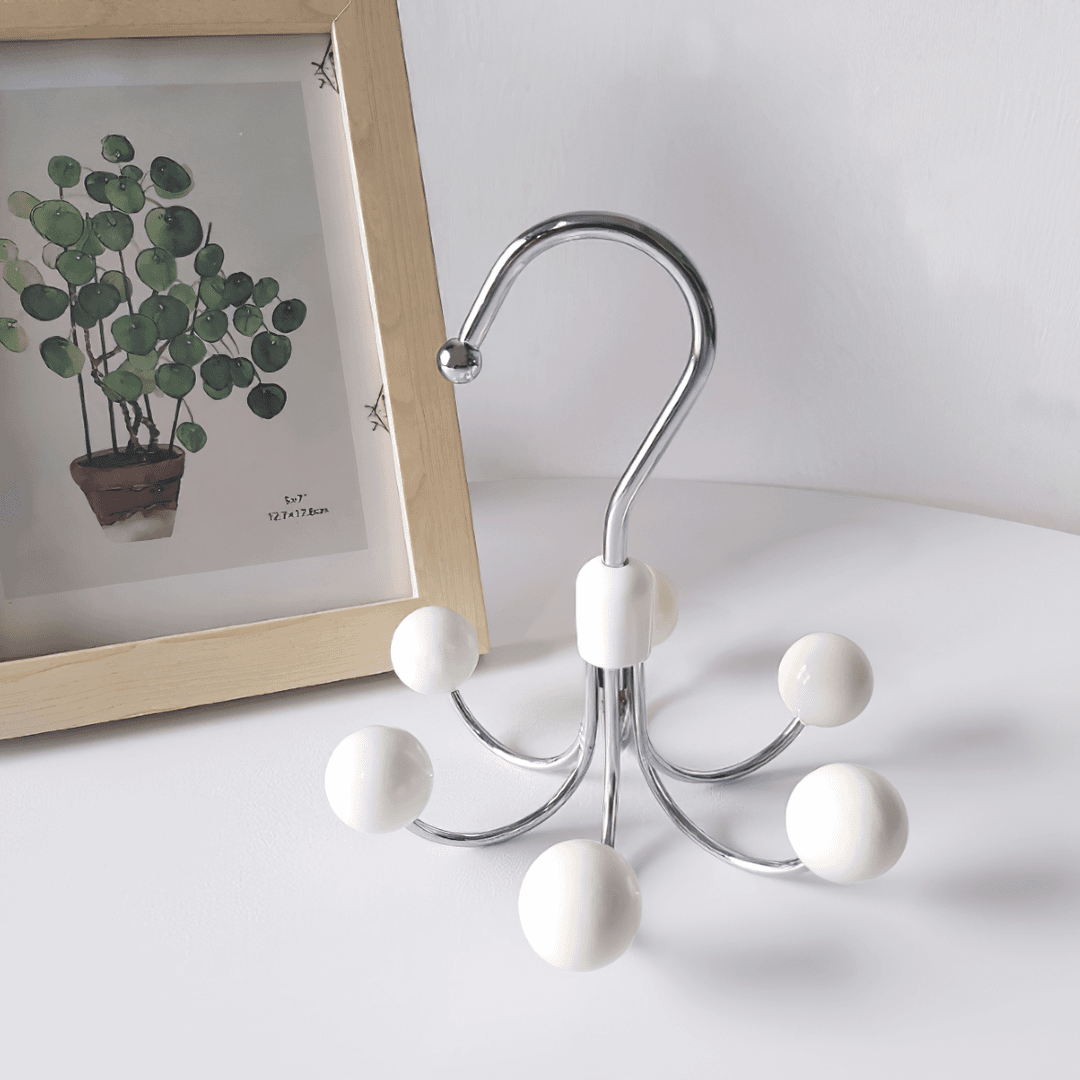 轻奢360°可旋转衣柜挂钩家用简约多功能收纳神器寝室日用六爪挂钩