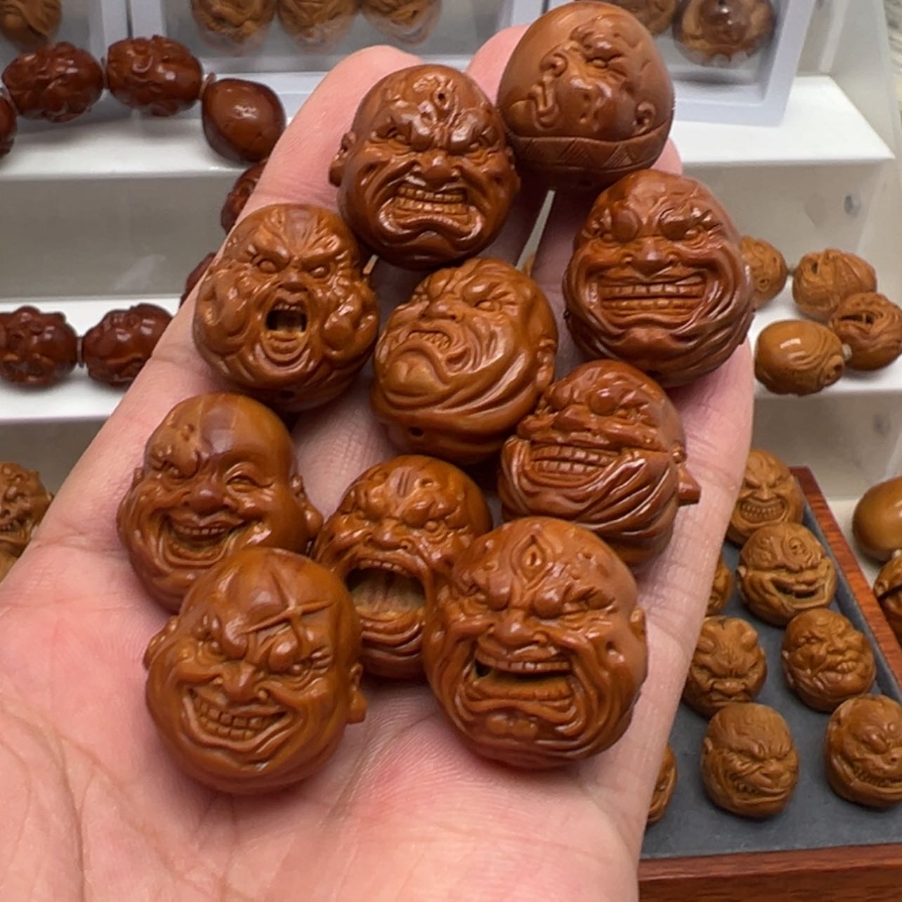 【闪购商品】橄榄核核雕霸***美