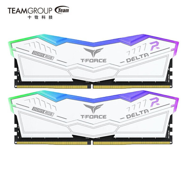 十铨DDR5 32G 6000  6400 7200 RGB灯条 电竞白色台式内存条套装