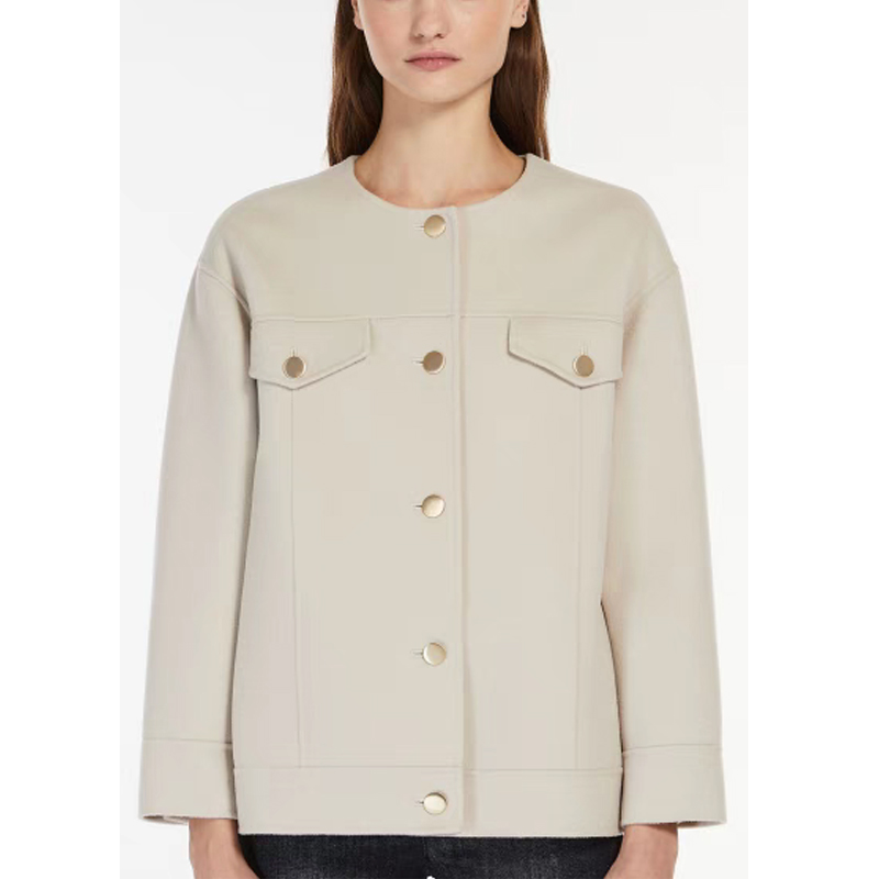 原厂孤品特价清！进口”100%绵羊毛纯手工缝制单排扣夹克G16