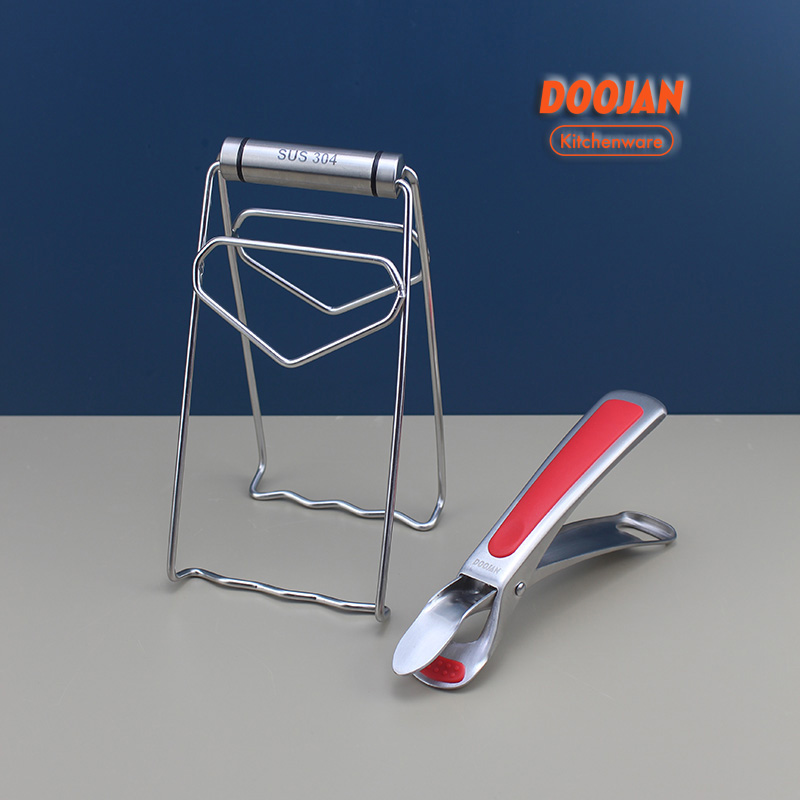 Doojan/度坚防烫夹取碗夹304钢取盘器砂锅夹防滑厨房夹碗器多功能