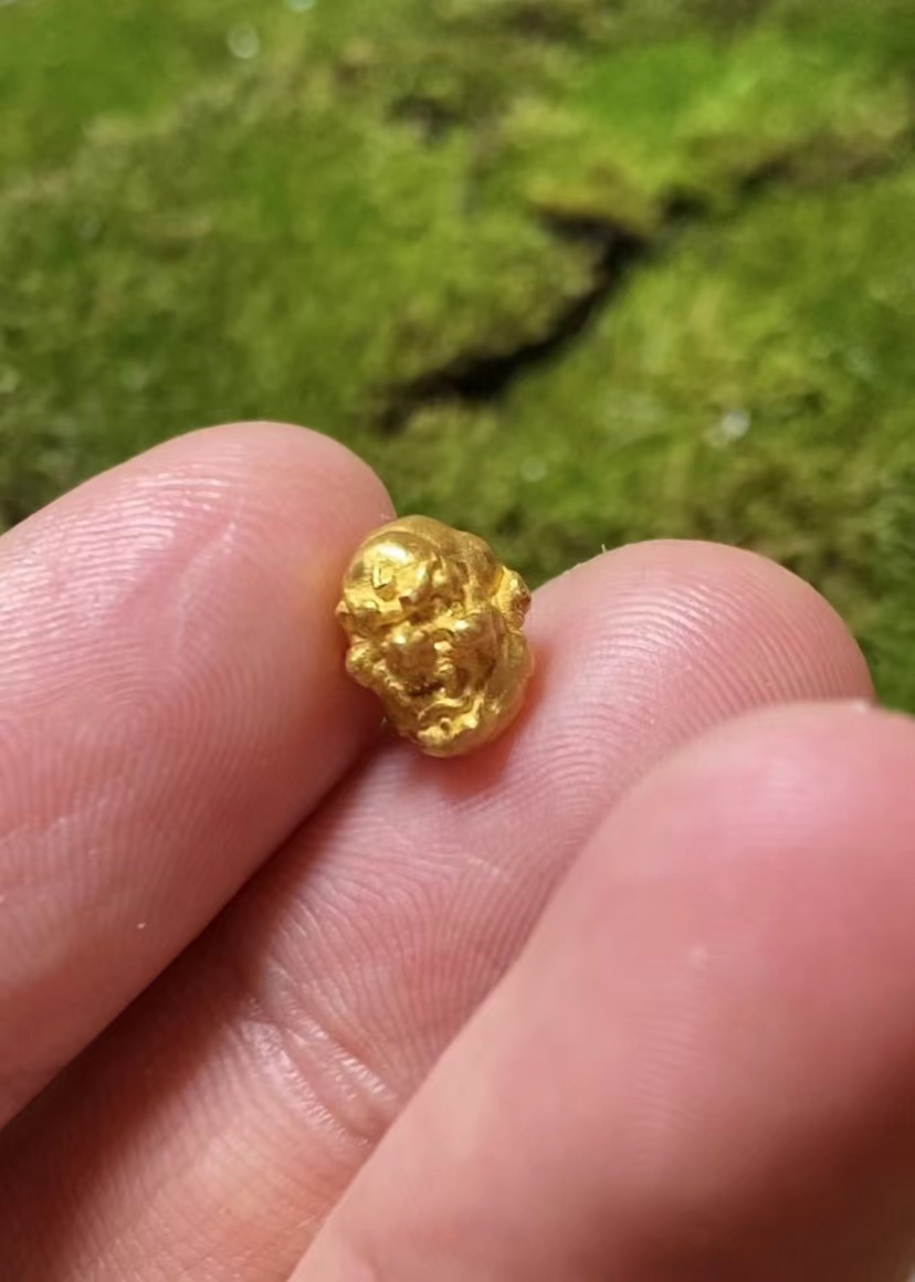 足金原创设计个性文玩配饰腰珠顶珠