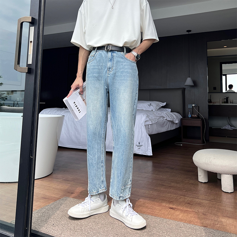 HUALUN Design【在仓现现】夏士韩版牛仔直筒休闲牛流行仔裤HL23320