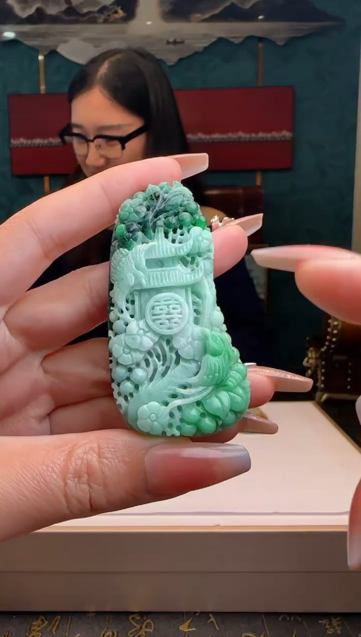 【闪购商品】定制翡翠未镶嵌XX@@BD0102H095