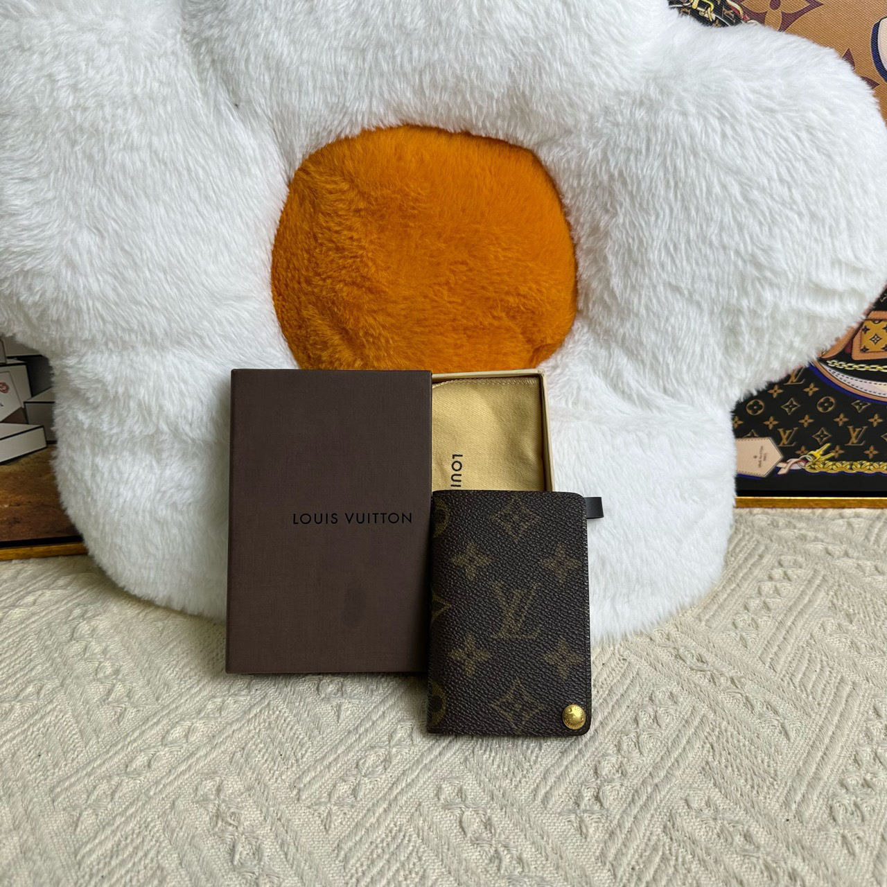 95新 LouisVuitton/路易威登 Lv卡包尺寸10×7  编码：9665689
