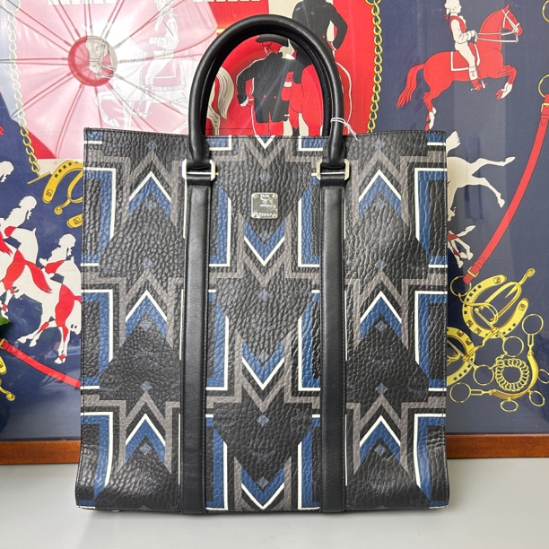 95新 MCM MCM/MCM    拼色手提包   尺寸：36x38x10 编码：9293314