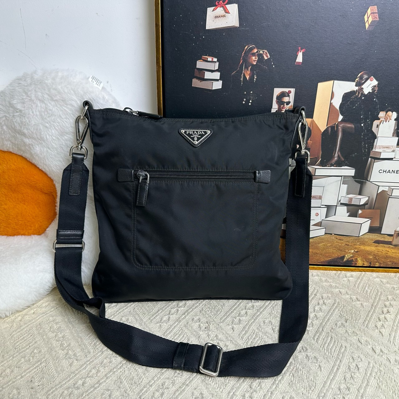95新 Prada/普拉达 普拉达/Prada 斜挎包尺寸19*26编码10390048