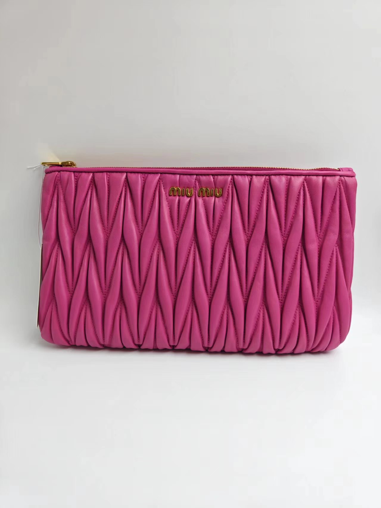 95新 MIU MIU/缪缪 MIUMIU 手拿包  尺寸：29x17x2 编码9062560