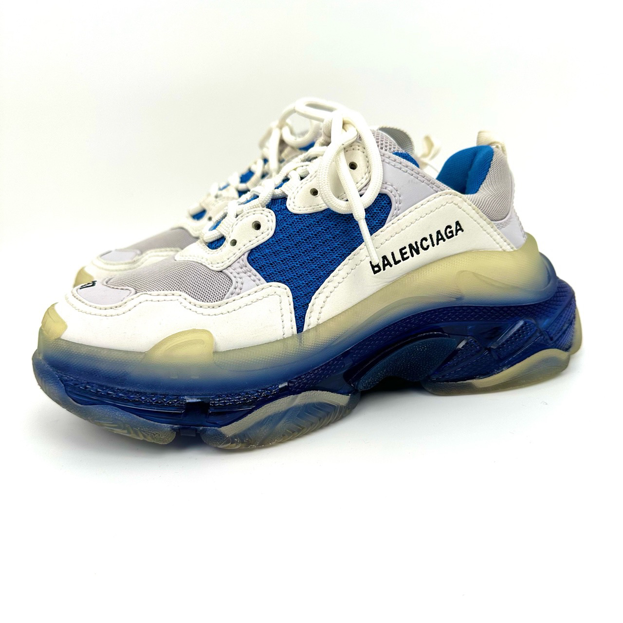 95新 Balenciaga/巴黎世家 37码 白蓝气垫Triples老爹鞋