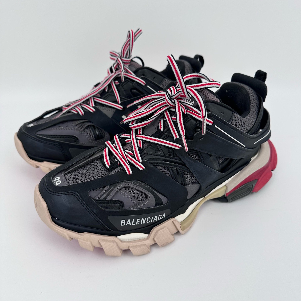 95新 Balenciaga/巴黎世家 39码 黑红色Track老爹鞋 97新SY