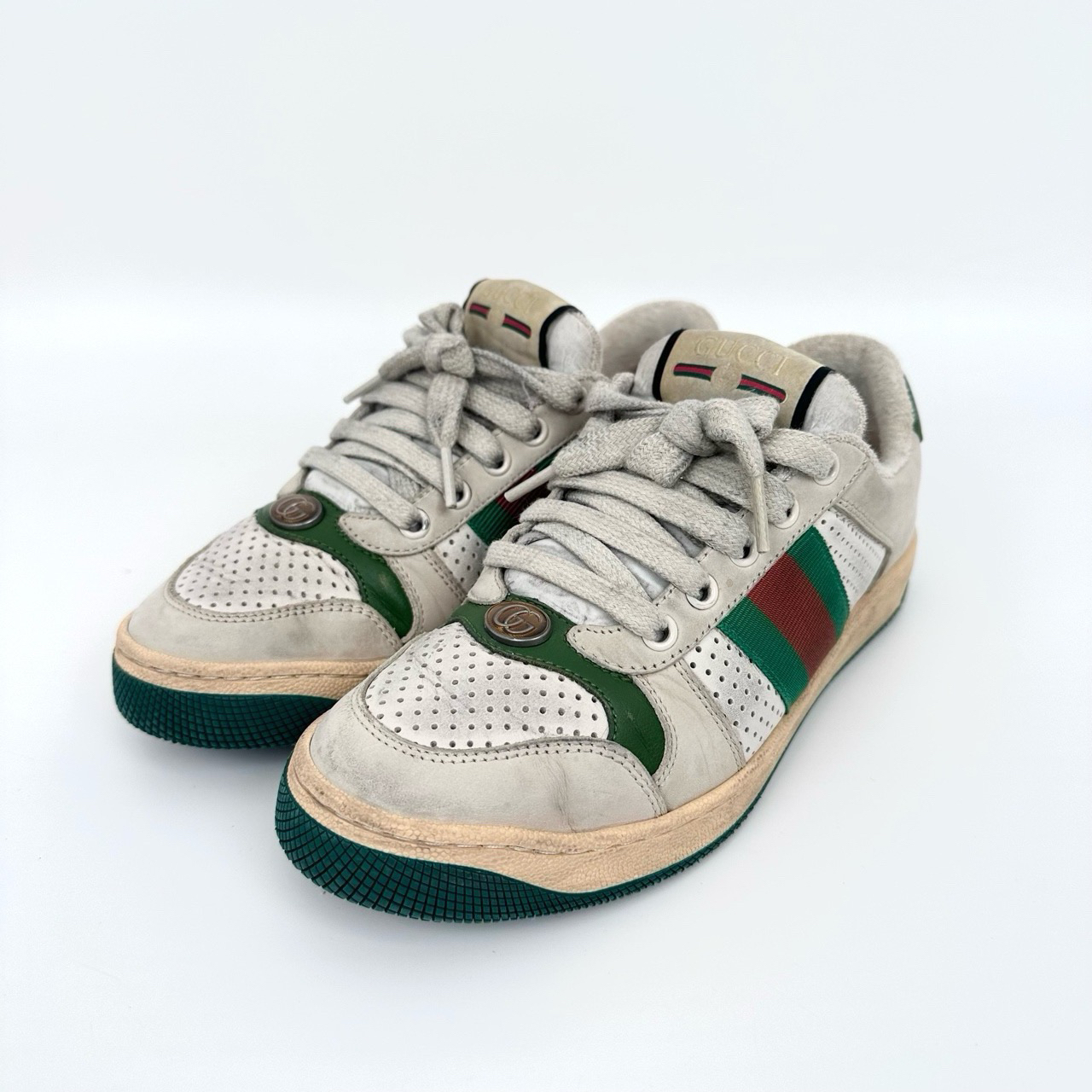 95新 Balenciaga/巴黎世家 36码 绿尾网眼脏脏鞋 98新SY