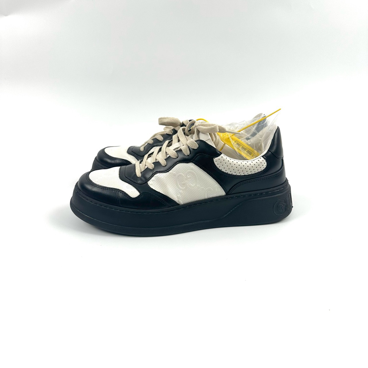 43码 GUCCI古驰 黑白饼干鞋 97新 