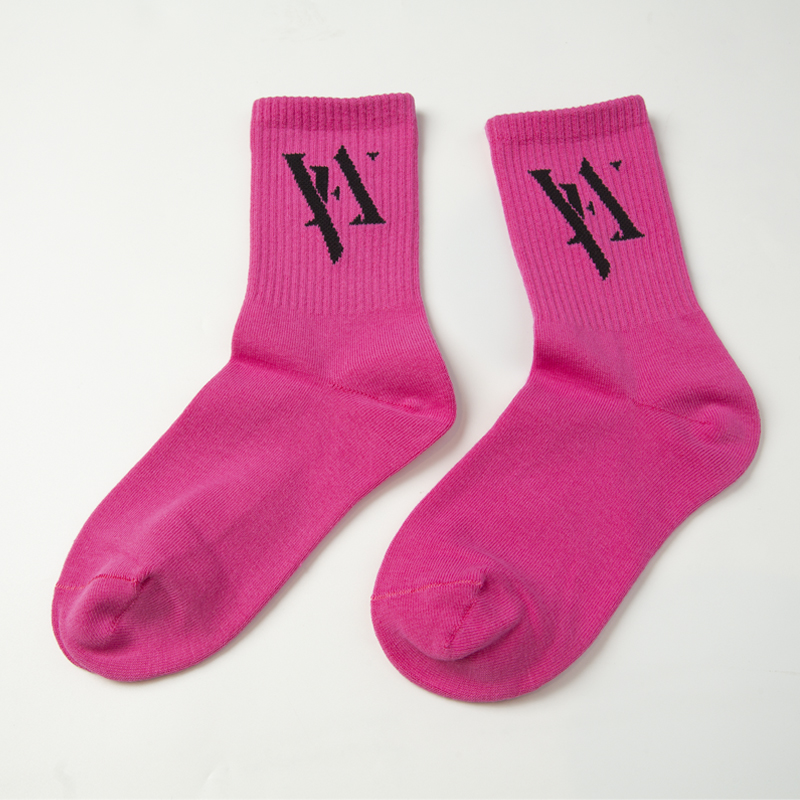 经典百搭舒适耐穿玫红袜