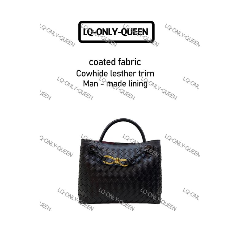 LQ-ONLY-QUEEN手工真皮女包手提编织包黑色