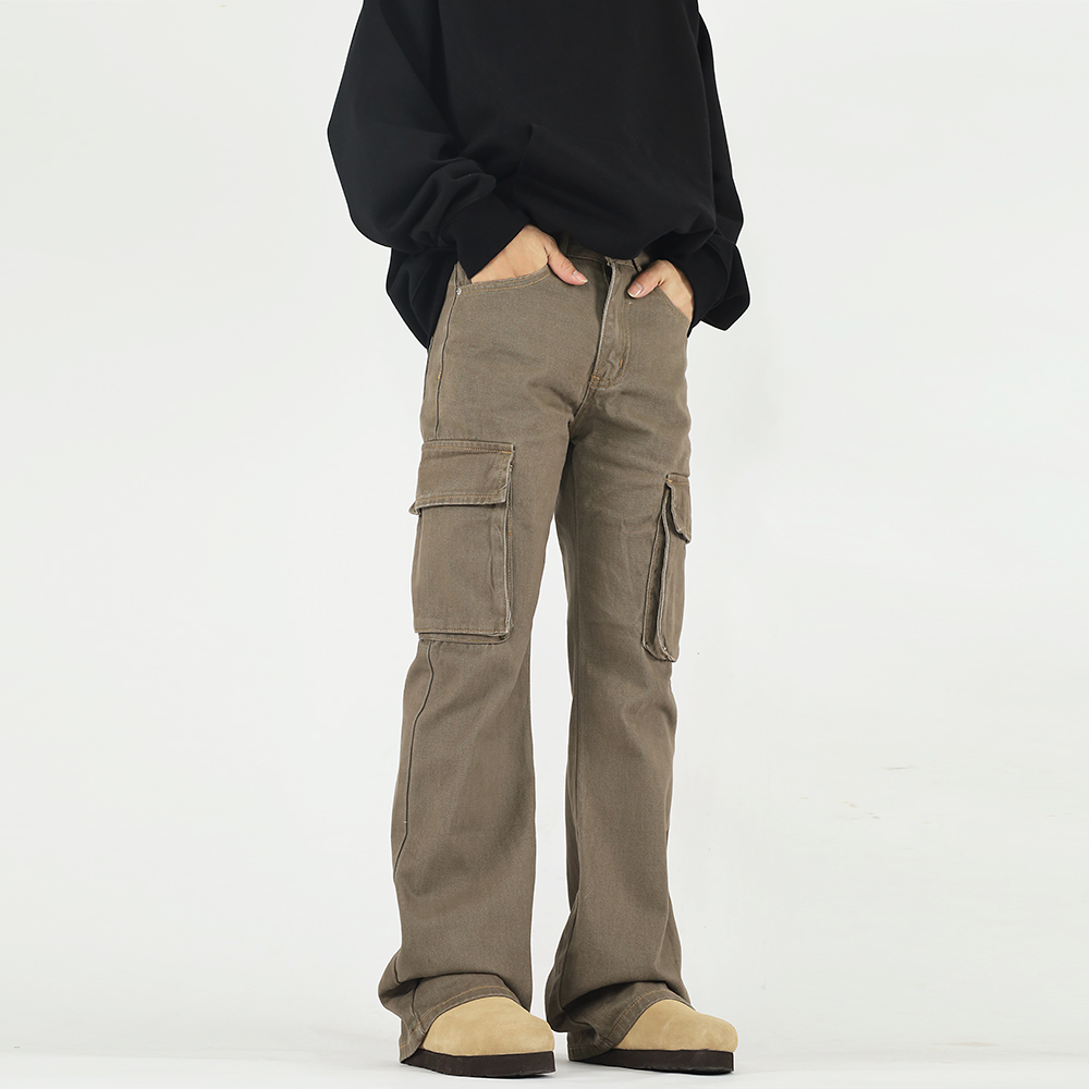 JLONE美式复古工装裤男女vintage解构设计感休闲裤宽松显瘦牛仔裤