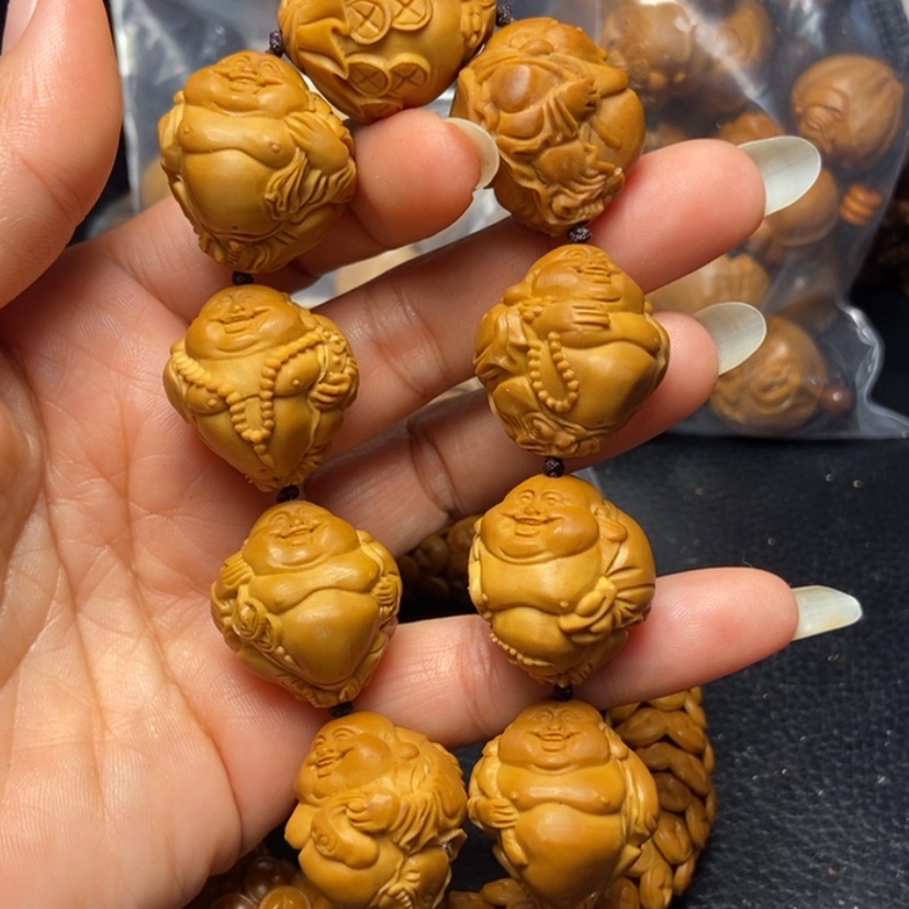 【闪购商品】橄榄核吊坠亲*2.3微花八宝弥勒