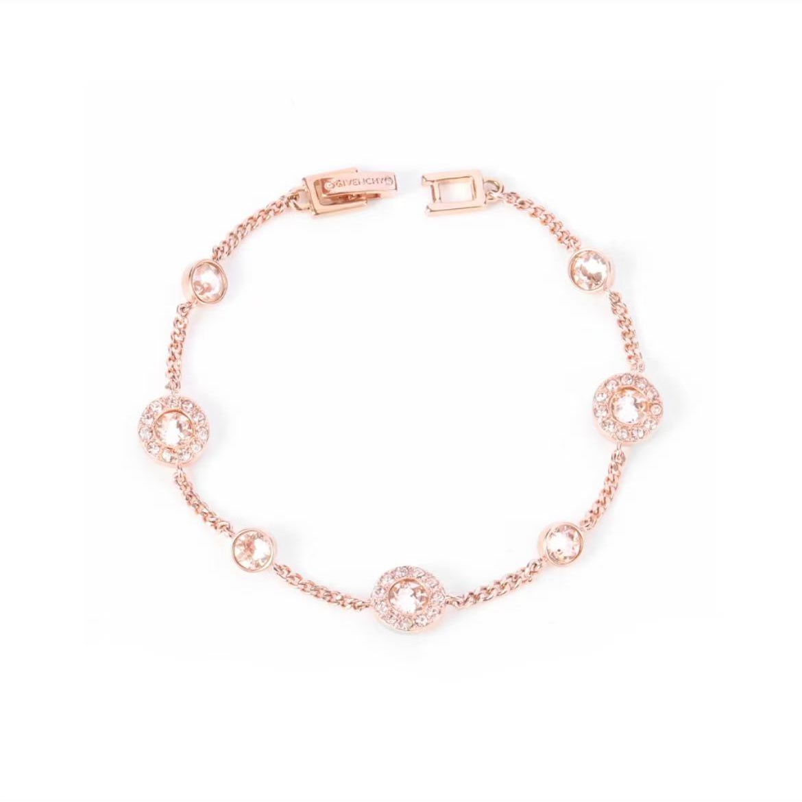 纪梵希/Givenchy时尚双面钻转运珠手链玫瑰金