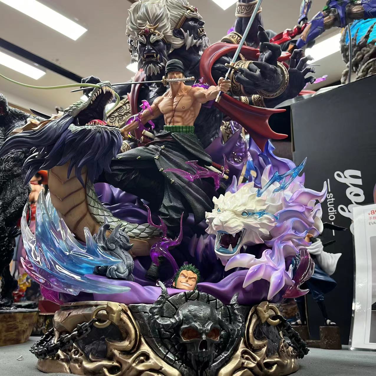 海贼王 LX索隆 地狱之王阎魔罗罗诺亚索隆 手办 模玩 摆件
