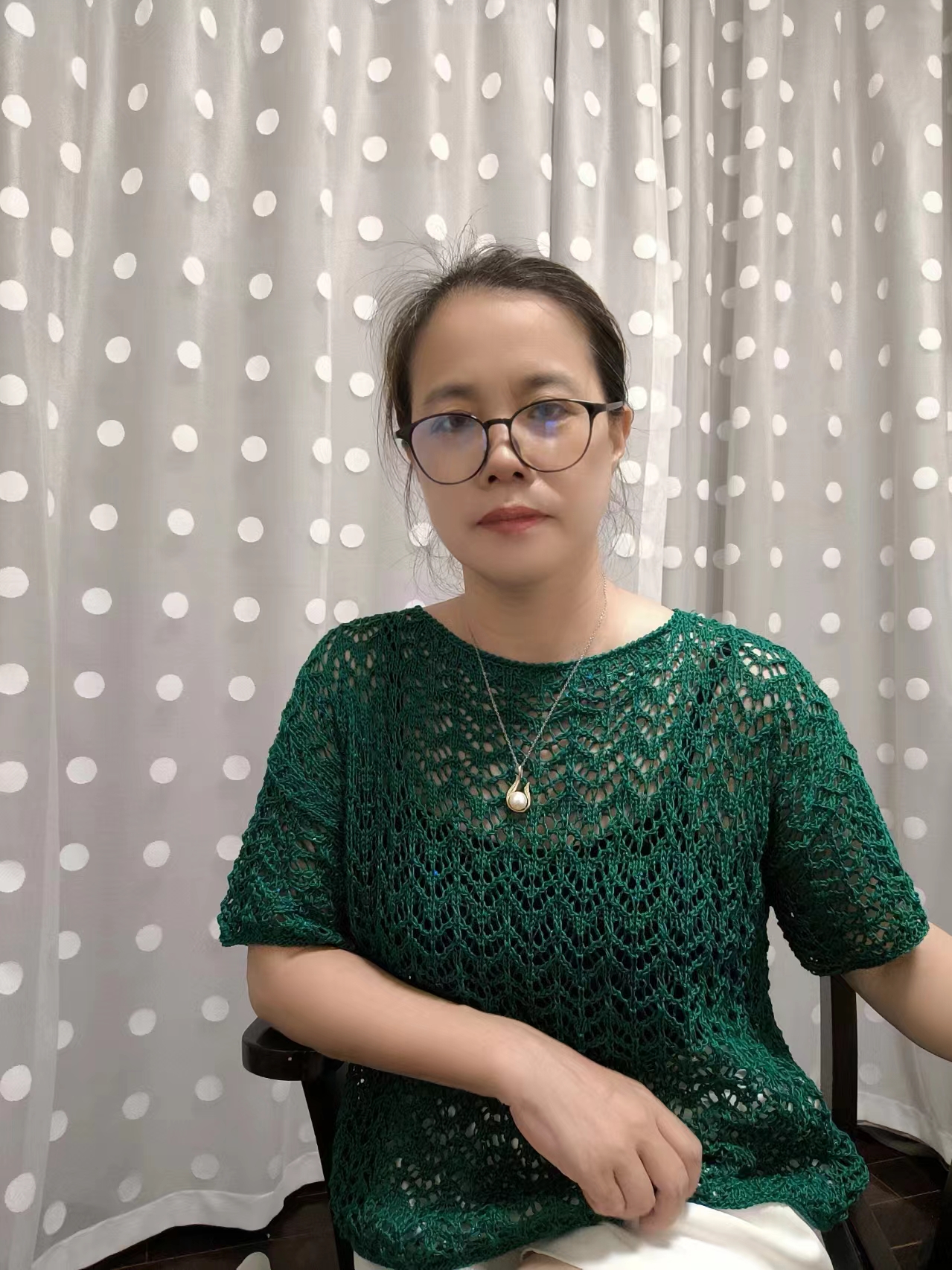 绿浪 | 珠片蕾丝手工编织线材材料包纯手工编织