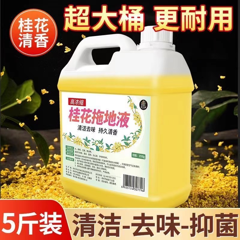 浓香型桂花拖地花露水浓缩大桶花露水拖地杀菌防虫瓷砖擦地清洁液