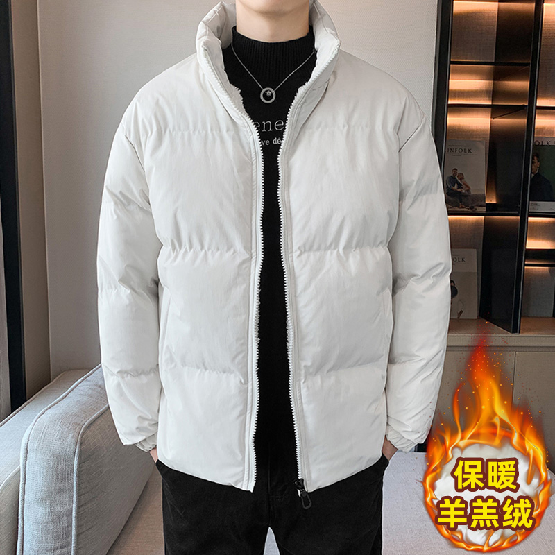 安踏神行羊羔绒棉衣外套男士冬季潮牌立领棉服加绒加厚棉袄时尚大