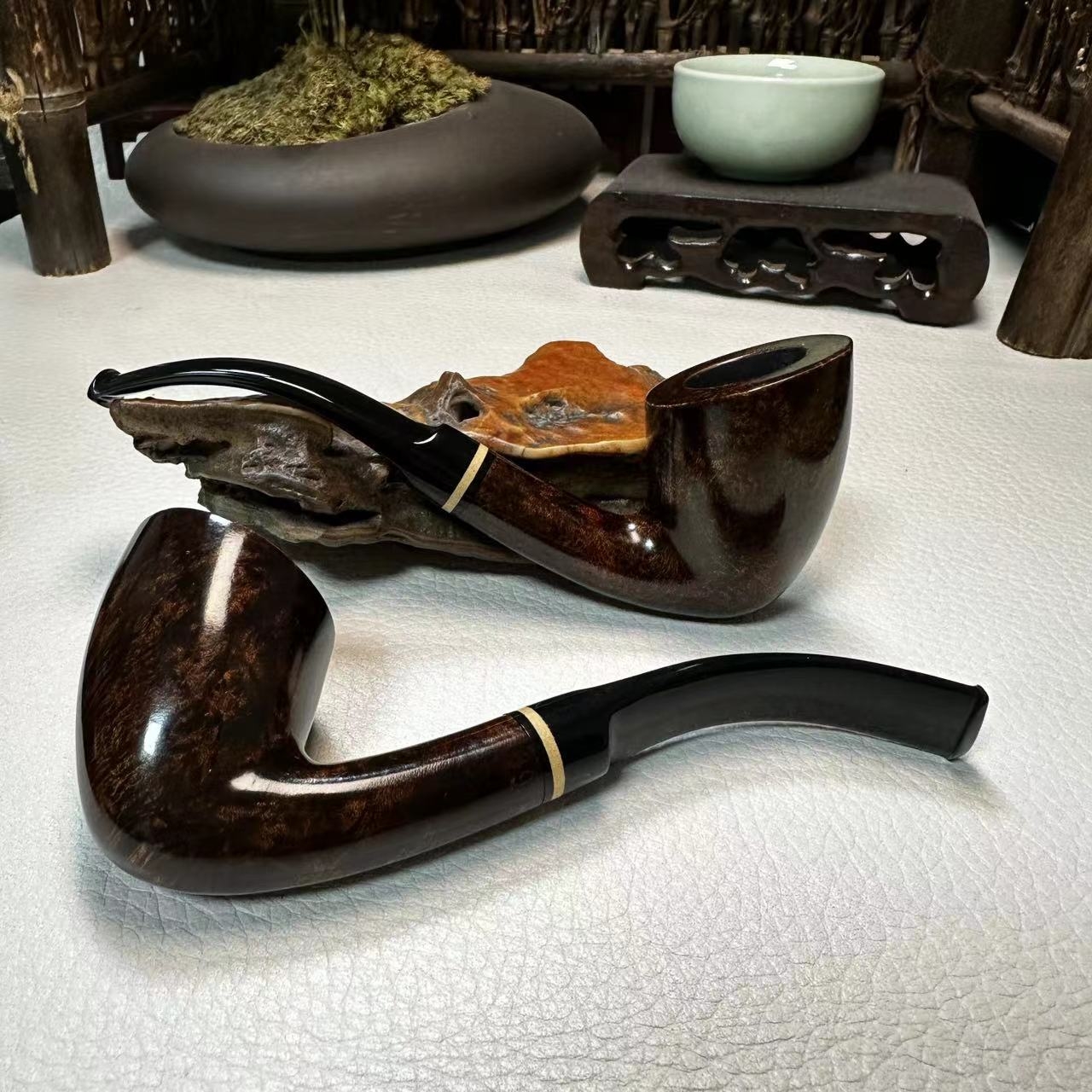 9纯手工石楠木烟斗