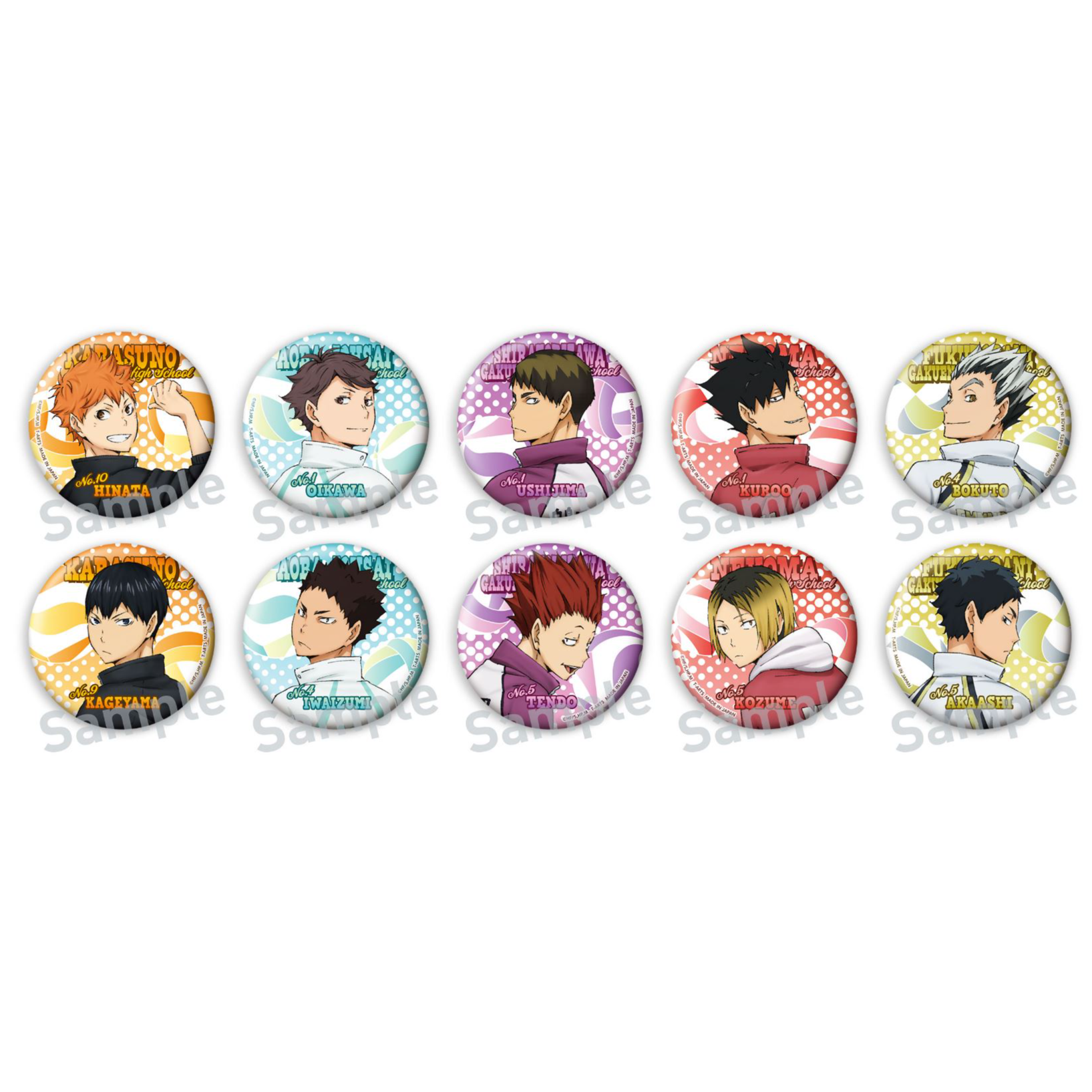 【拆盒】日谷 排球少年 回望 回首 回头看吧唧徽章 盲盒（代拆）