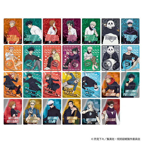 【拆盒】咒术回战 霓虹金属风收藏卡 1包2张日谷卡片盲盒（代拆）