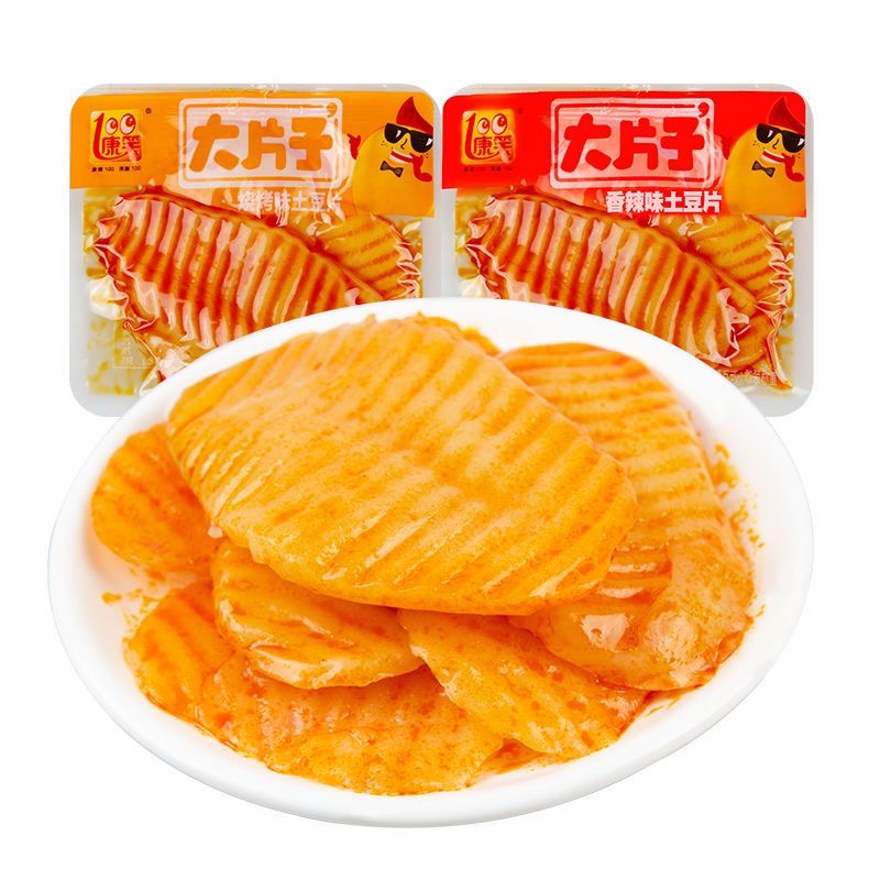康笑大片子 香辣土豆片 烧烤土豆片 下饭菜 咸菜小包装