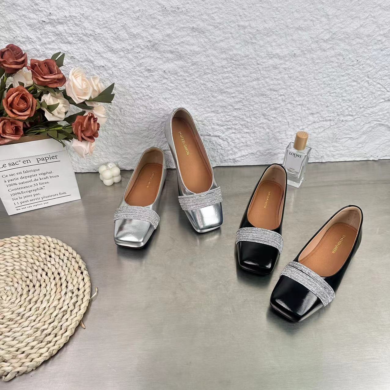 春夏季新品经典时尚百搭休闲单鞋女气质软底冷粘工艺5580//LJ