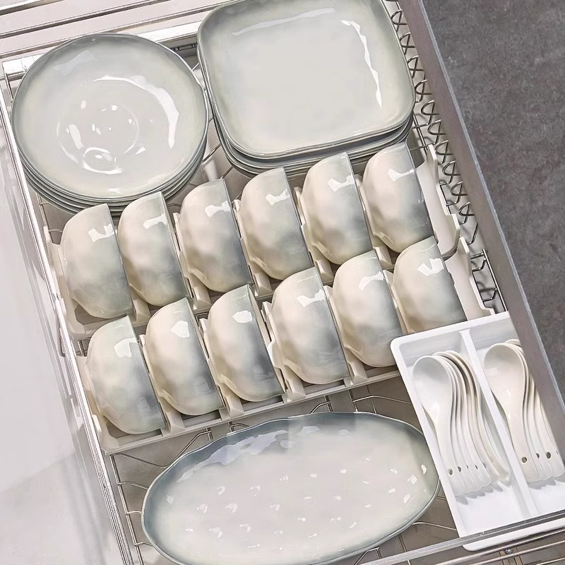 星云陨灰高颜值陶瓷碗盘餐具一套家用送礼乔迁轻奢高档全套碗碟