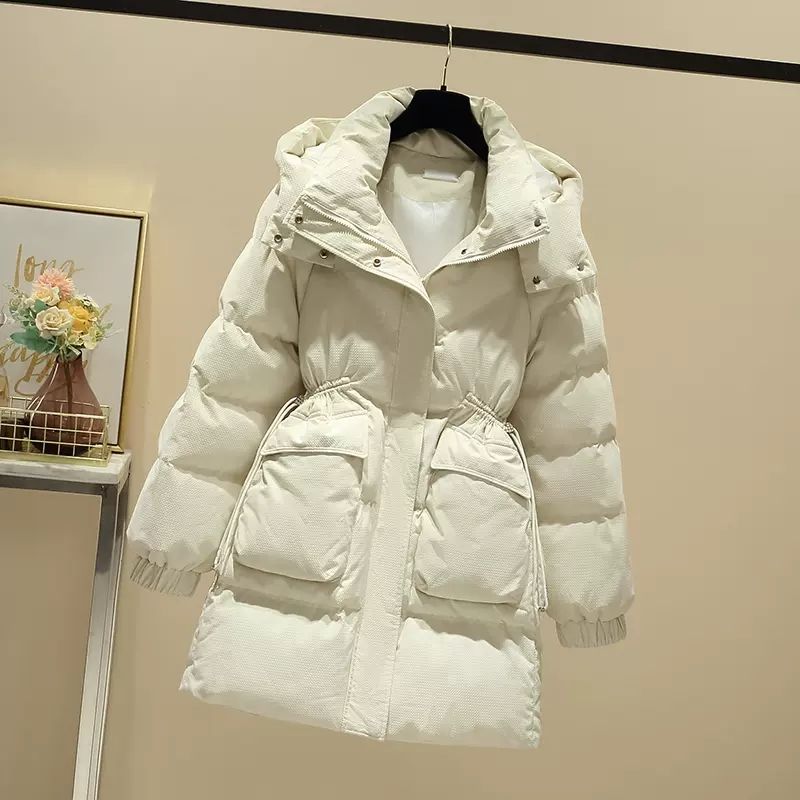 新款羽绒棉服羽绒棉服女中长款冬季新款2023爆款收腰显瘦羽绒