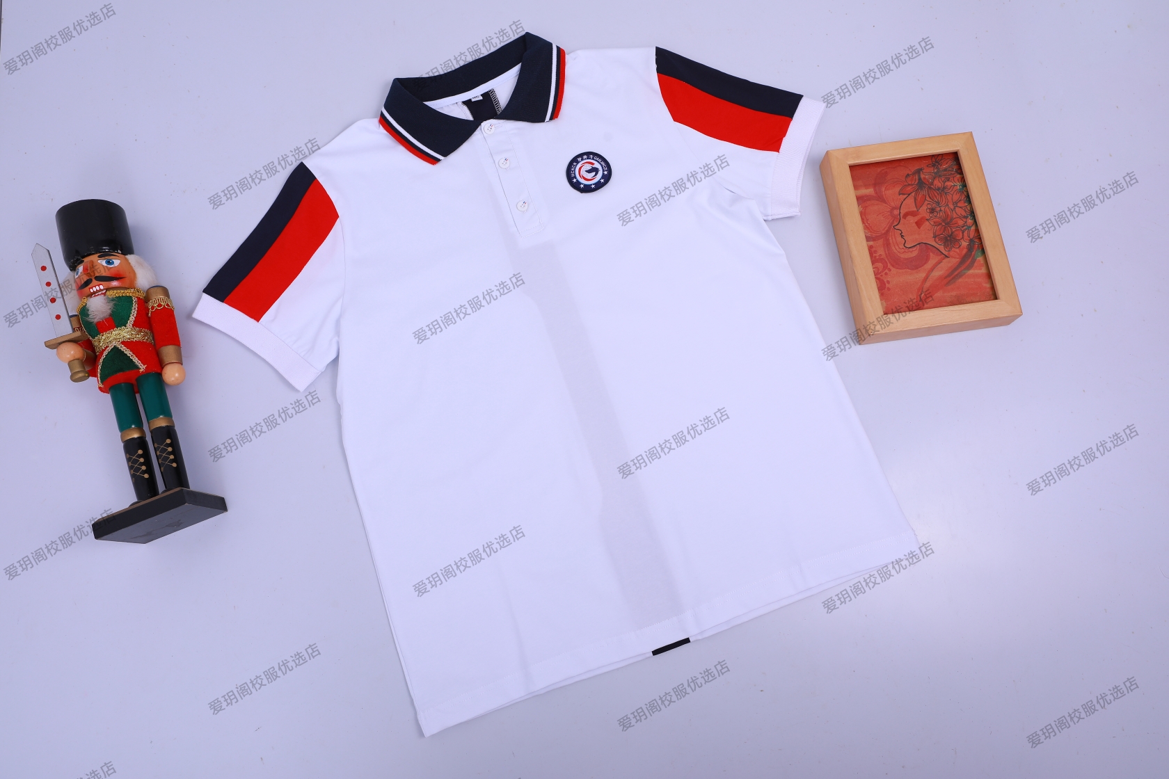 大连甘井子区校服，冰丝纯棉短袖上衣，冰凉舒服，初中男孩款夏款