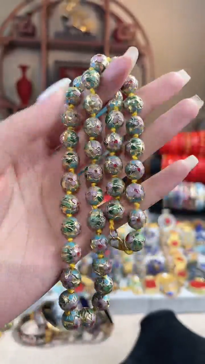 【闪购商品】非遗绝技景泰蓝珠链金地1.0