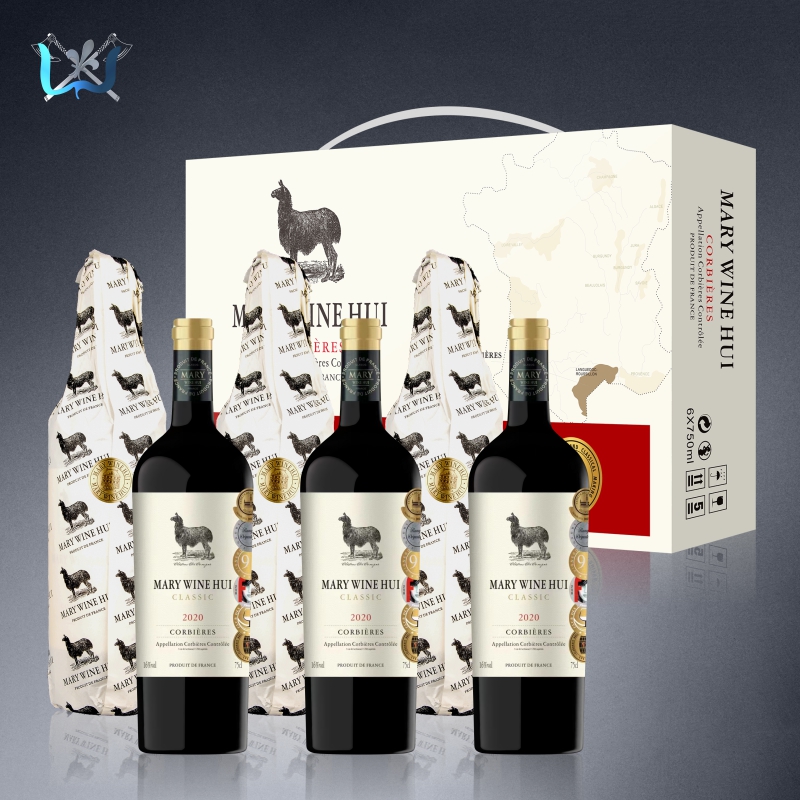 【原瓶进口】玛利酒荟羊驼荣耀干红葡萄酒16度750ML*6瓶