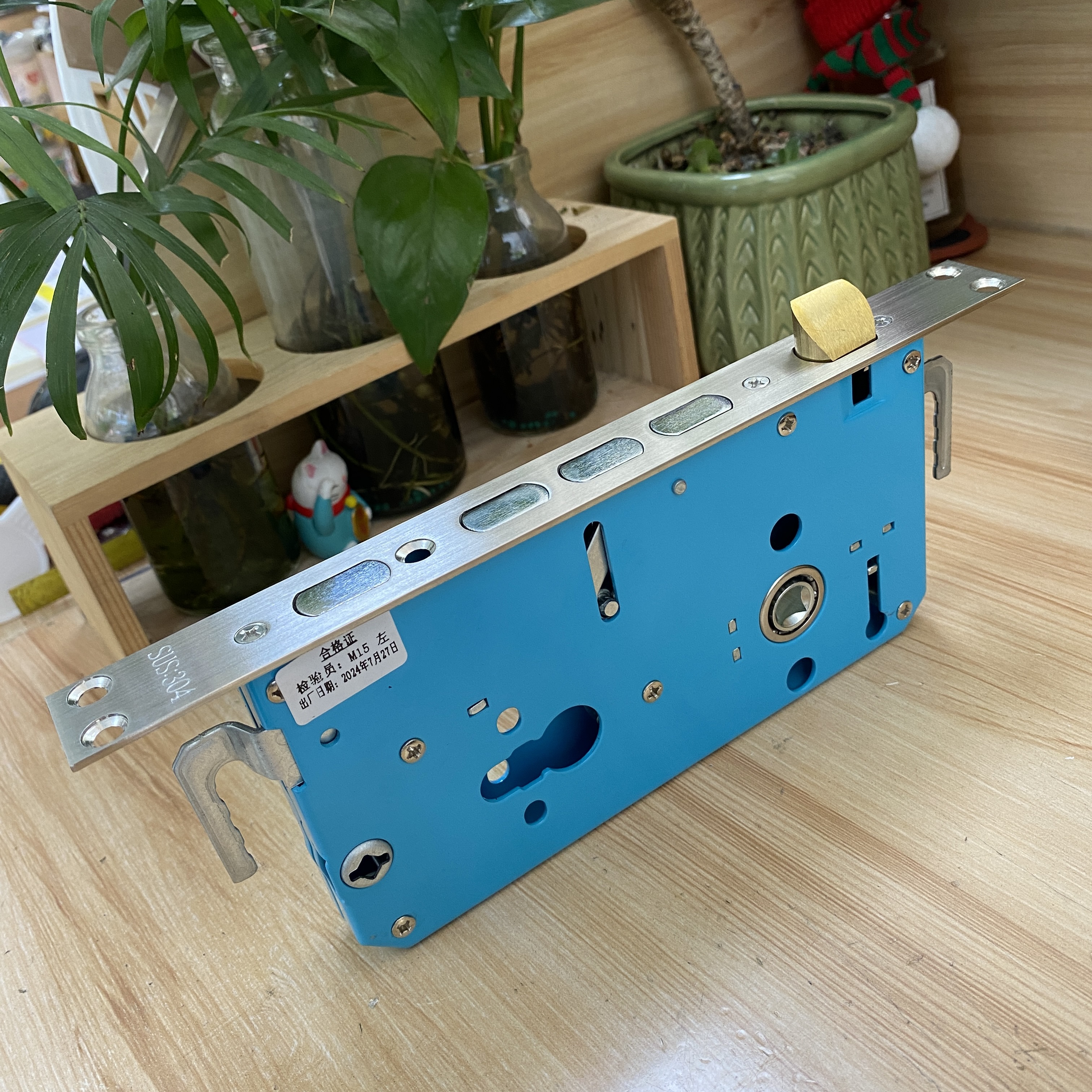 （拍一发十）防盗门锁体进户门锁体带轴承霸王锁体家用天蓝方柱锁体