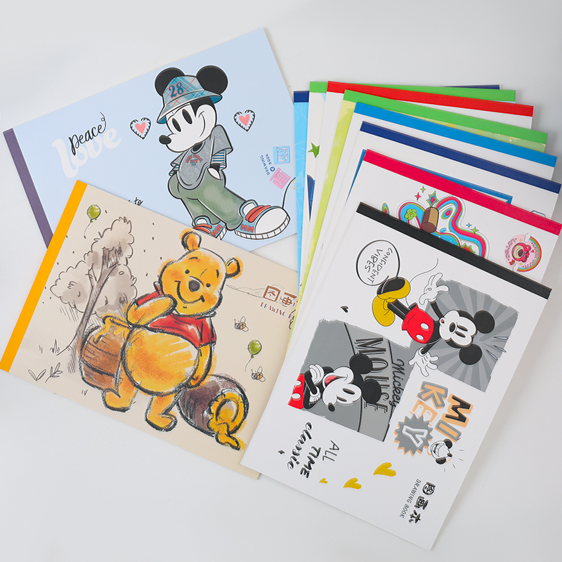 QW-新-图画本绘画纸儿童幼儿园学生美术本子空白手绘本到手十本