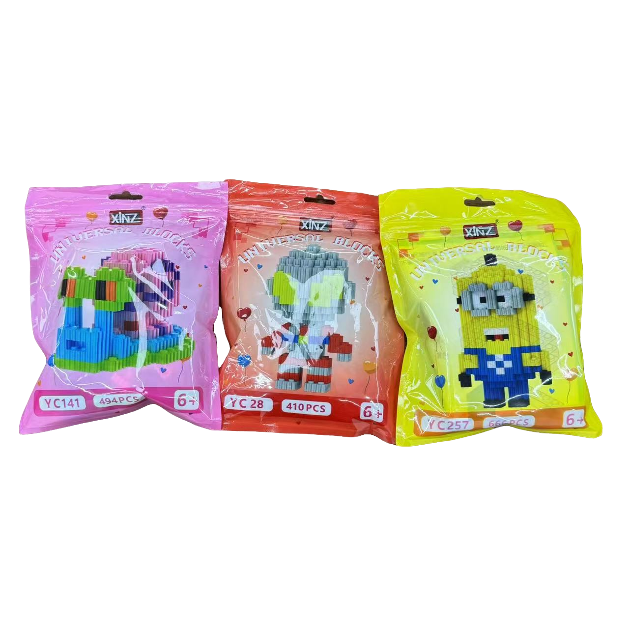 绘-备-XINZ-XZ8101-拼塔微型小颗粒拼装积木（到手3个，款式不选）
