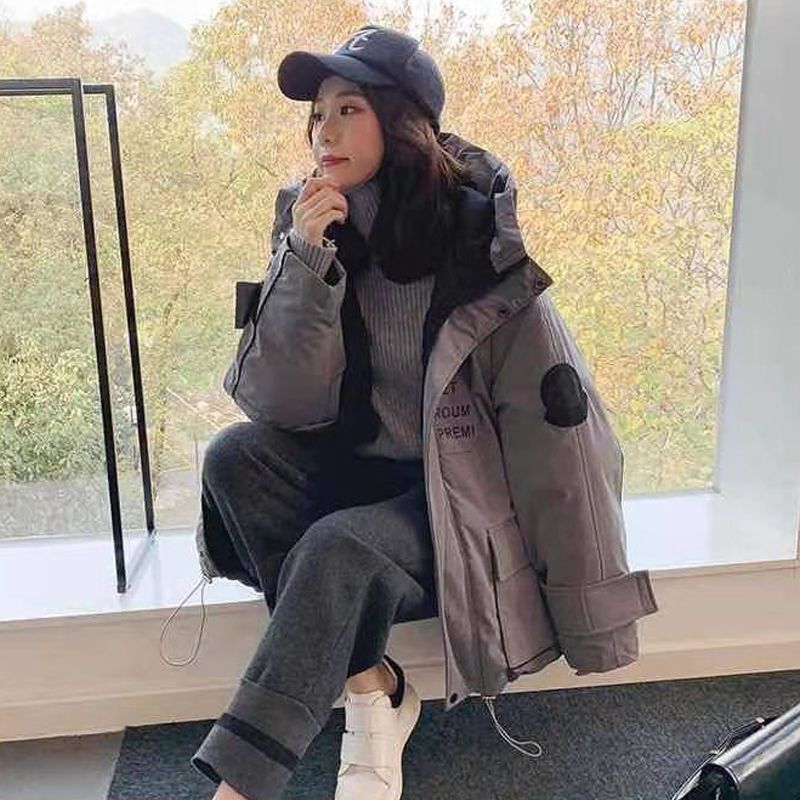 波登司羽绒服2023新款中长款袄韩版防寒冬季女潮ins超火短款