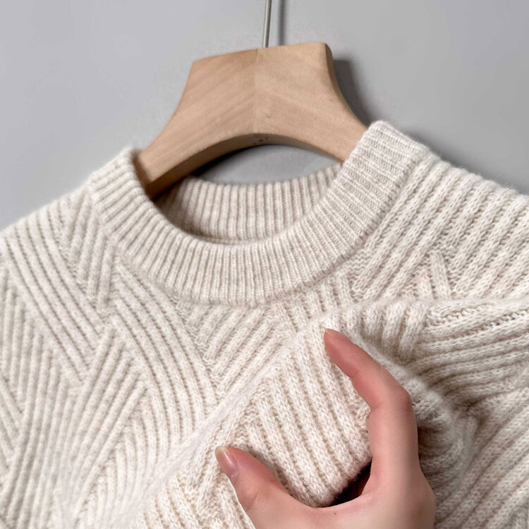 针织衫毛衣冬季纯羊毛男士打底衫套头加厚麻花2023年新款韩版宽松