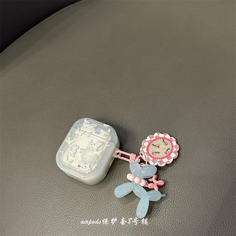 清新可爱卡通斑点小狗airpods pro1代2代耳机保护套3代无线蓝牙壳